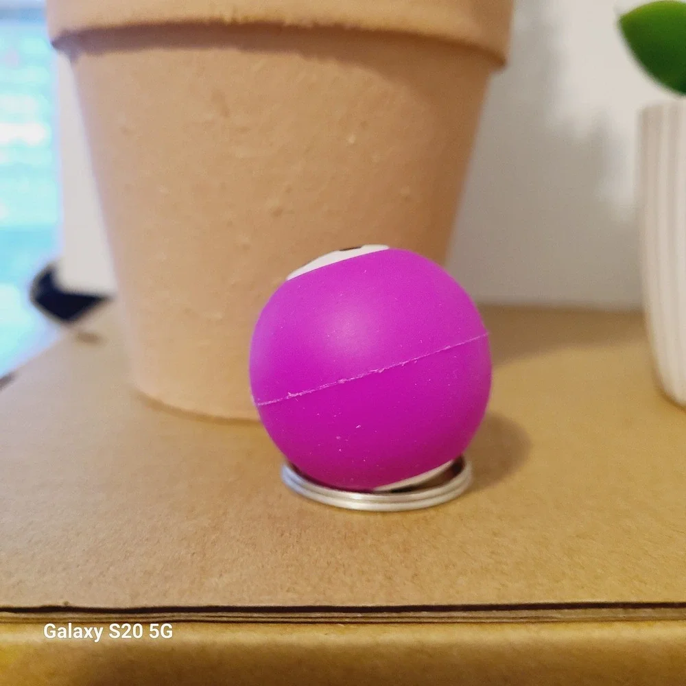 Purple‎ Billiard Ball Number 4 Keychain Fun Accessory Unisex Collectible